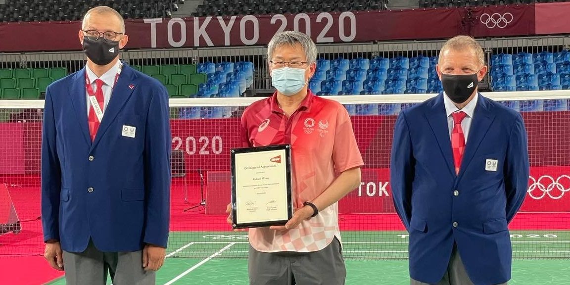 Richard Wong presented by BWF with retirement acknowledgement – Copy