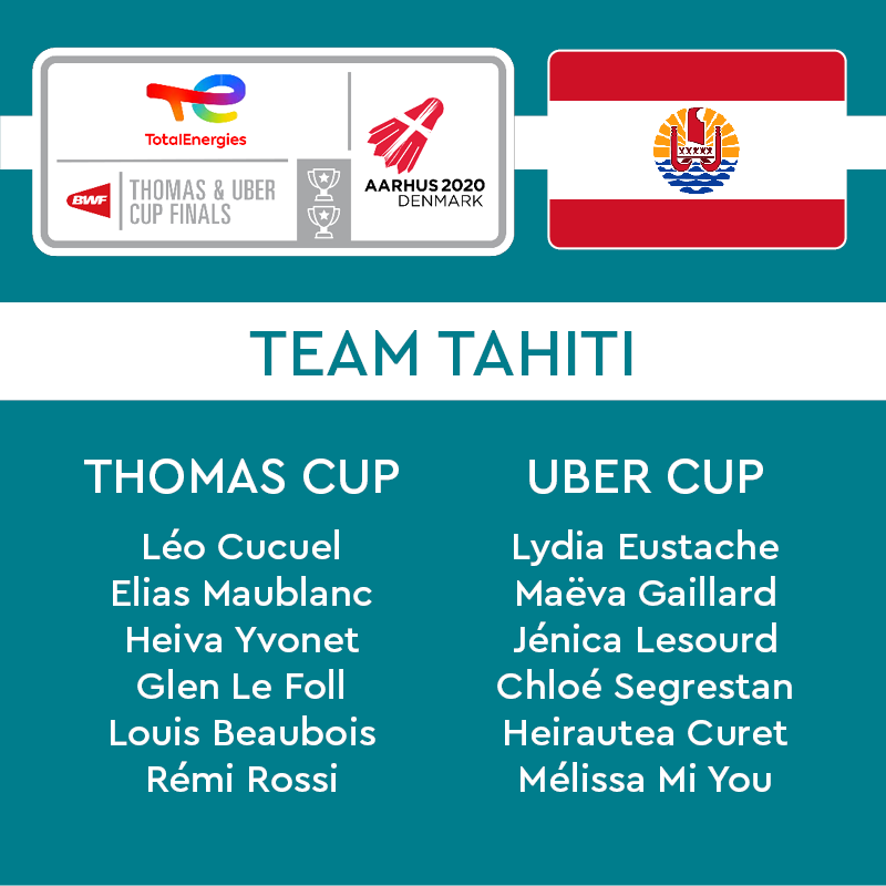 Thomas Uber and Sudirman cup - Tahiti team announcement2