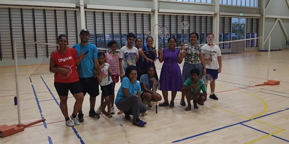 Richard Olsen and family – far left