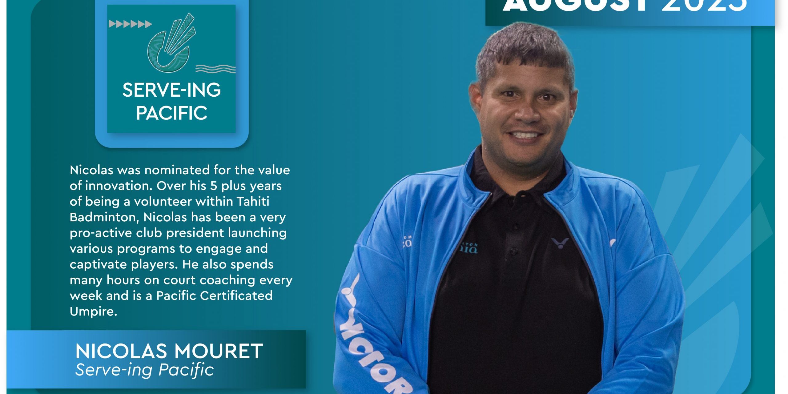 Nicolas Mouret Serve-ing Pacific Graphic