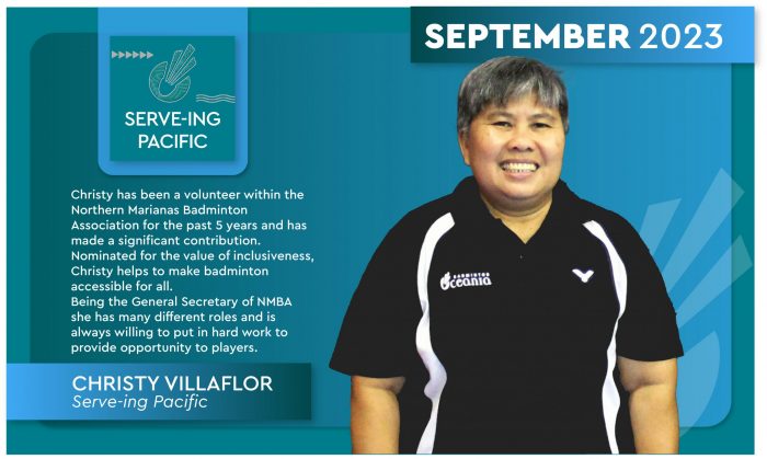 Christy Villaflor Serve-ing Pacific