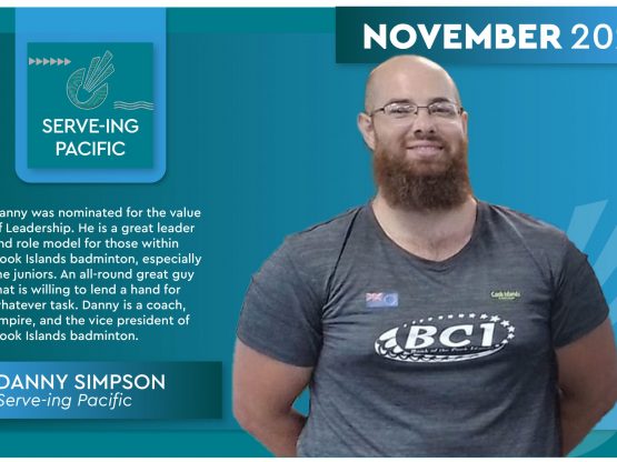 Danny Simpson Serve-ing Pacific Graphic